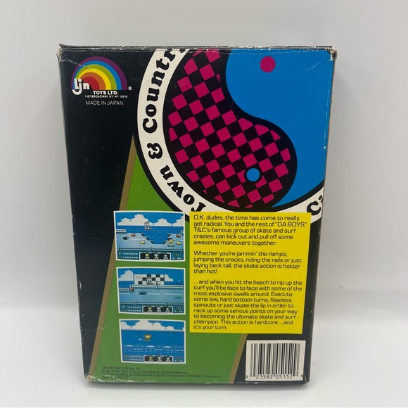 T&C T C Surf Designs Wood & Water Rage Nintendo NES CIB Complete In Box w Manual - Picture 6 of 16